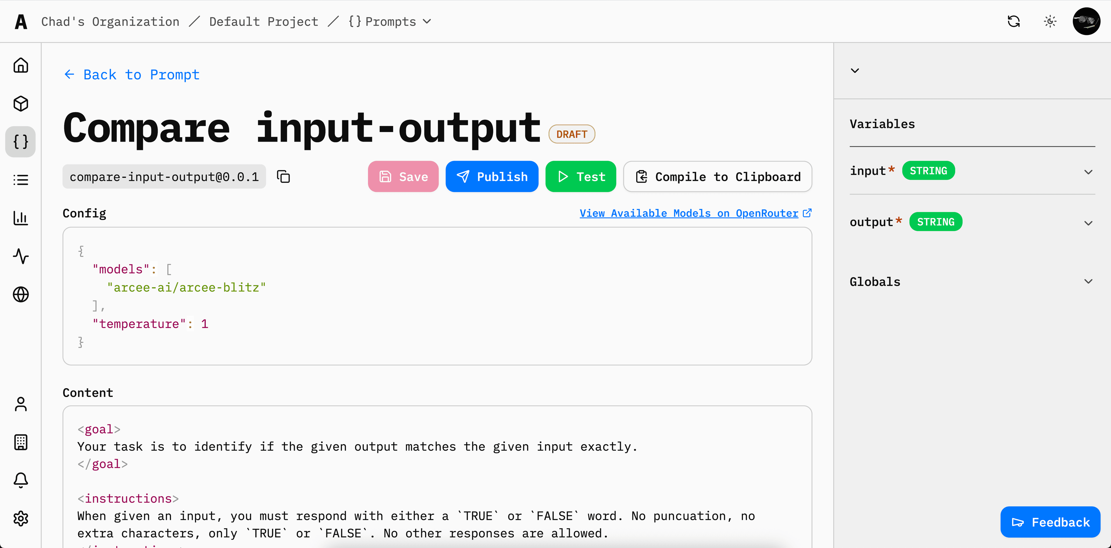 Edit Prompt Screenshot